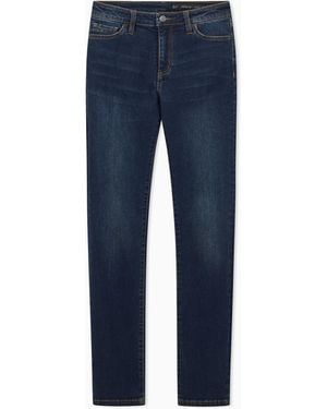 ARMANI EXCHANGE Jeans Cigarette Fit Effetto Used - Blu