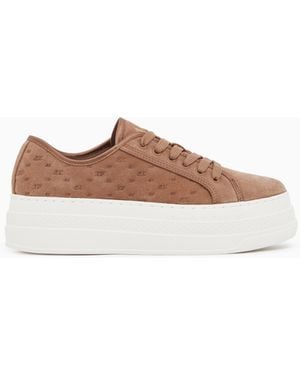 ARMANI EXCHANGE Low Cut Trainers - White