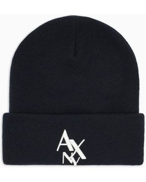 ARMANI EXCHANGE Cappello Beanie Con Logo Ny Asv - Blu