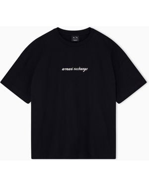 ARMANI EXCHANGE Oversize T-Shirt - Black