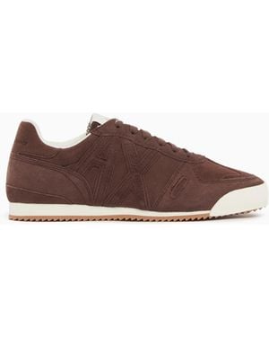 ARMANI EXCHANGE Technical Fabric Trainers - Brown