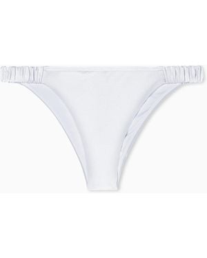 ARMANI EXCHANGE Stretch Nylon Bikini Bottoms - White