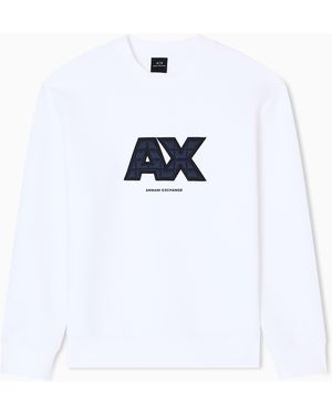 ARMANI EXCHANGE Sweatshirts Without Hood - White