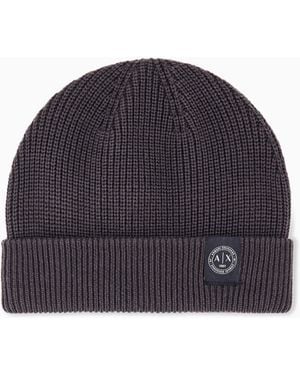 ARMANI EXCHANGE Berretto A Costine - Blu
