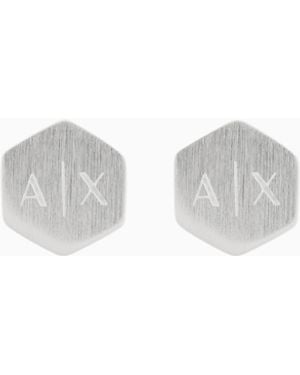 ARMANI EXCHANGE Orecchini A Lobo - Bianco