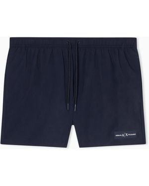 ARMANI EXCHANGE Ax Logo Swimsuit - Blue