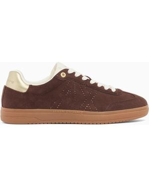 ARMANI EXCHANGE Technical Fabric Trainers - Brown