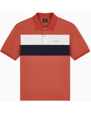 ARMANI EXCHANGE Regular Fit Polo Shirt - Red