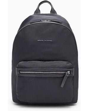 ARMANI EXCHANGE Zaino Up For Party Con Chiusura Zip E Tasca Frontale - Blu