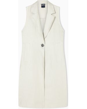 ARMANI EXCHANGE Deconstructed Trench Coat - White
