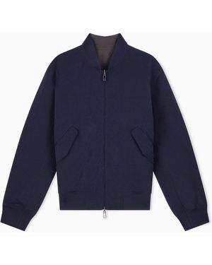 ARMANI EXCHANGE Nylon Blouson Jacket - Blue
