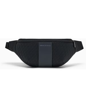 ARMANI EXCHANGE Marsupio Con Finitura Testurizzata E Logo - Nero