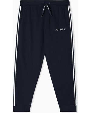 ARMANI EXCHANGE Logo Joggers - Blue