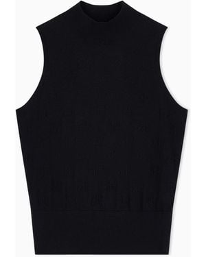 ARMANI EXCHANGE Regular Fit Knit Top - Black