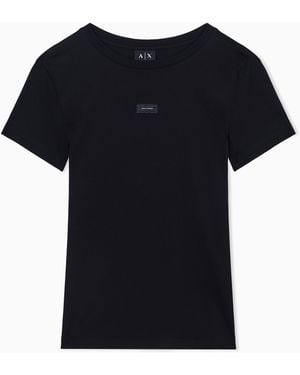 ARMANI EXCHANGE Regular Fit T-Shirt - Black