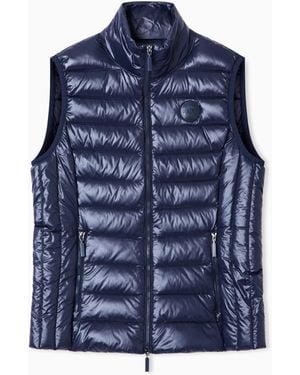 ARMANI EXCHANGE Sleeveless Padded Down Jacket - Blue