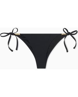 ARMANI EXCHANGE Braguita De Bikini De Talle Bajo En Tejido Elástico - Negro