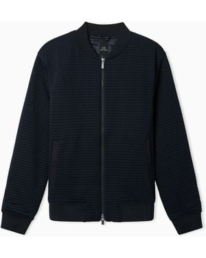 ARMANI EXCHANGE Stretch Bomber Jacket - Blue