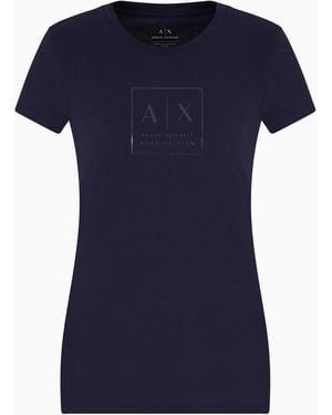 ARMANI EXCHANGE Slim Fit T-Shirts - Blue