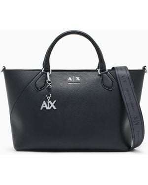 ARMANI EXCHANGE Tote Shopping Bag - Blue