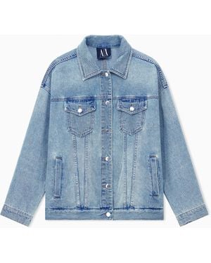 ARMANI EXCHANGE Rigid Denim Jacket - Blue