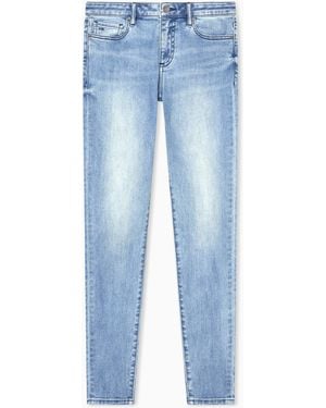 ARMANI EXCHANGE Pantalones Vaqueros Súper Ajustados De Mezclilla Elástica Índigo Medio - Azul