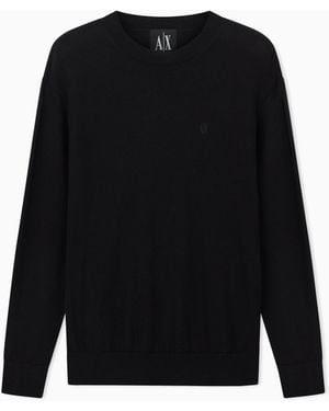 ARMANI EXCHANGE Crew Neck Jumper - Black