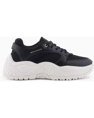 ARMANI EXCHANGE Urban Chic Mesh Trainers - White