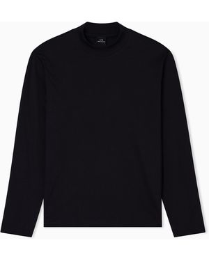 ARMANI EXCHANGE Long Sleeves T-Shirts - Blue