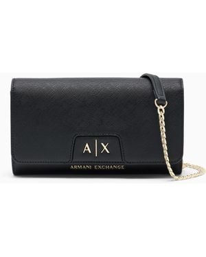 ARMANI EXCHANGE Wallet On Chain - Black