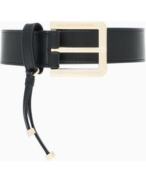ARMANI EXCHANGE Tongue Belt - White