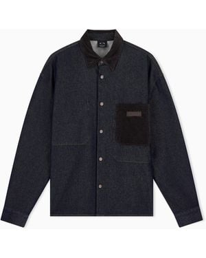 ARMANI EXCHANGE Oversized Shirt - Blue