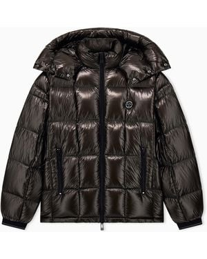 ARMANI EXCHANGE Down Jacket Nylon Down Filling - Brown