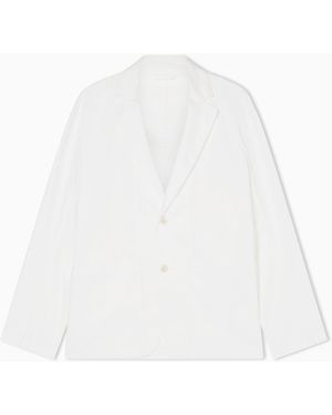 ARMANI EXCHANGE Cotton Twill Jacket - White