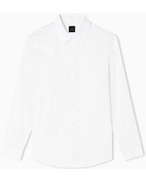 ARMANI EXCHANGE Regular Fit Button-Up Shirt - White