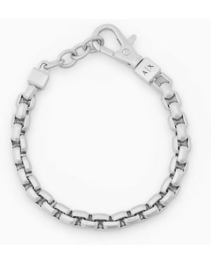 ARMANI EXCHANGE Nylon Chain Bracelet - Metallic