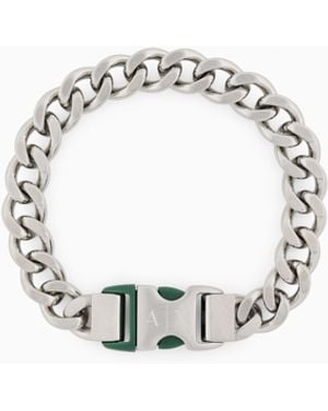 ARMANI EXCHANGE Nylon Chain Bracelet - White
