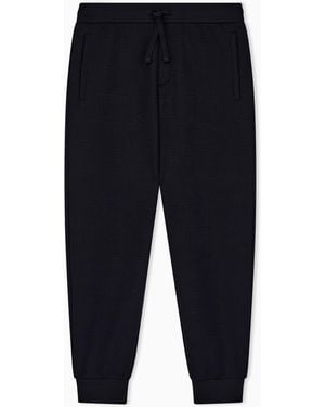 ARMANI EXCHANGE Hose Im Regular Fit Aus Elastischem Jacquard-Jersey - Blau
