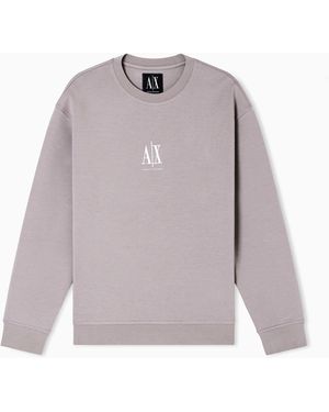 ARMANI EXCHANGE Crew Neck Sweatshirt - Purple