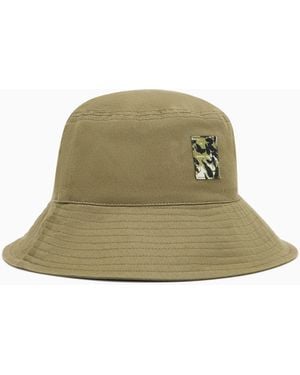ARMANI EXCHANGE Twill Bucket Hat With Ribbons - Green