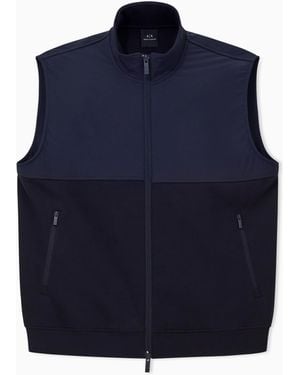 ARMANI EXCHANGE Full-Zip Vest - Blue