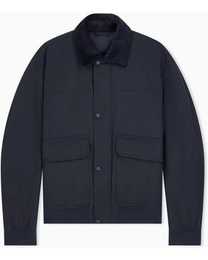 ARMANI EXCHANGE Cazadora Estilo Blusón De Corte Regular - Azul