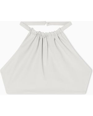 ARMANI EXCHANGE Cropped Top - White