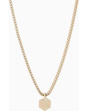 ARMANI EXCHANGE Stainless Steel Chain Necklace - Metallic