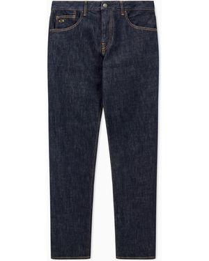 ARMANI EXCHANGE Five-Pocket Comfort Slim-Fit Jeans - Blue