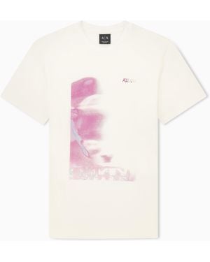 ARMANI EXCHANGE Regular Fit T-Shirt - Pink