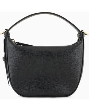 ARMANI EXCHANGE Technical Hobo Bag With Zip And Removable Strap - Black