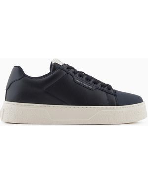 ARMANI EXCHANGE Baskets À Semelle Haute - Bleu