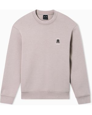 ARMANI EXCHANGE Crewneck Sweatshirt With Logo - Pink