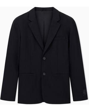 ARMANI EXCHANGE Single Breasted Jacket - Blue